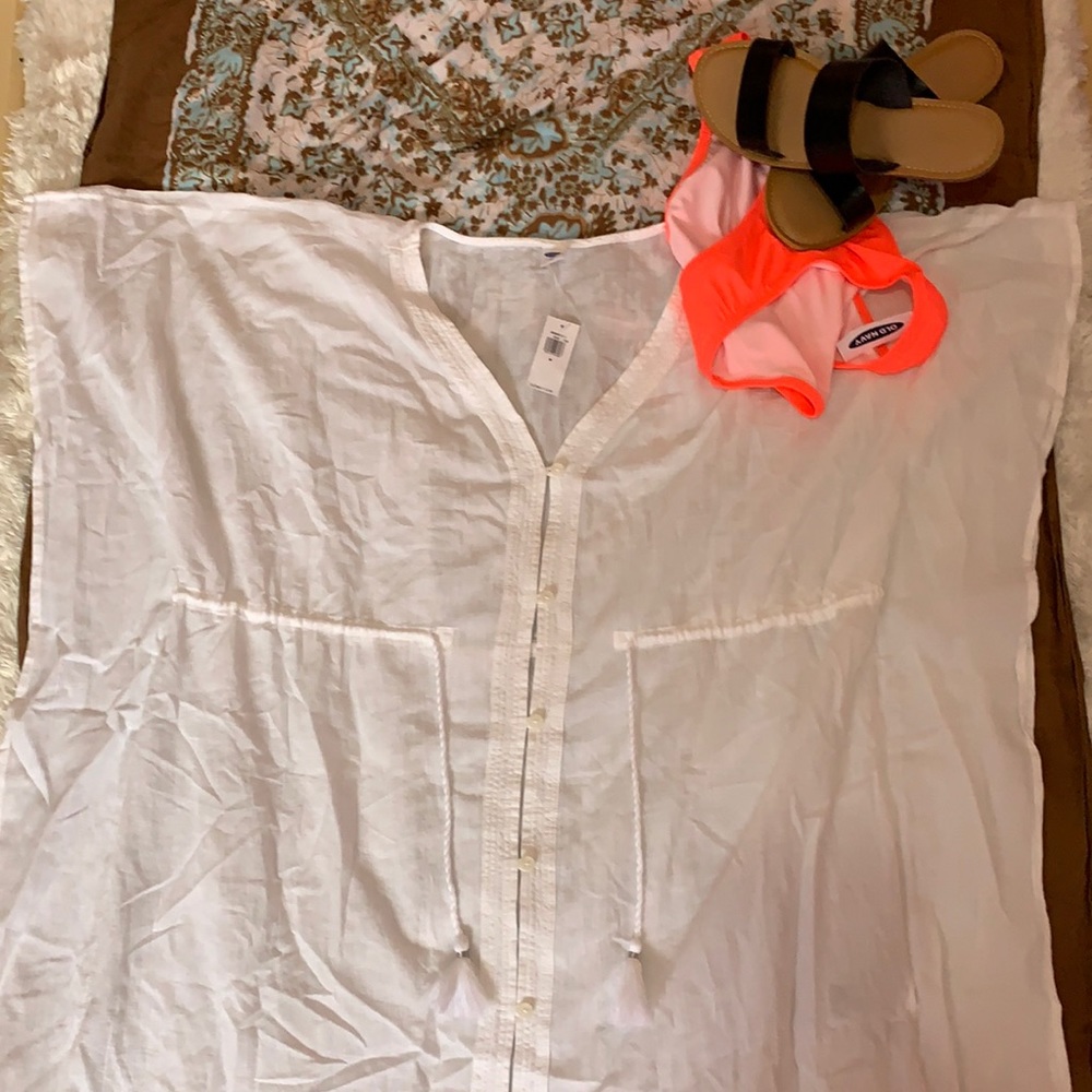 NWT White Coverup